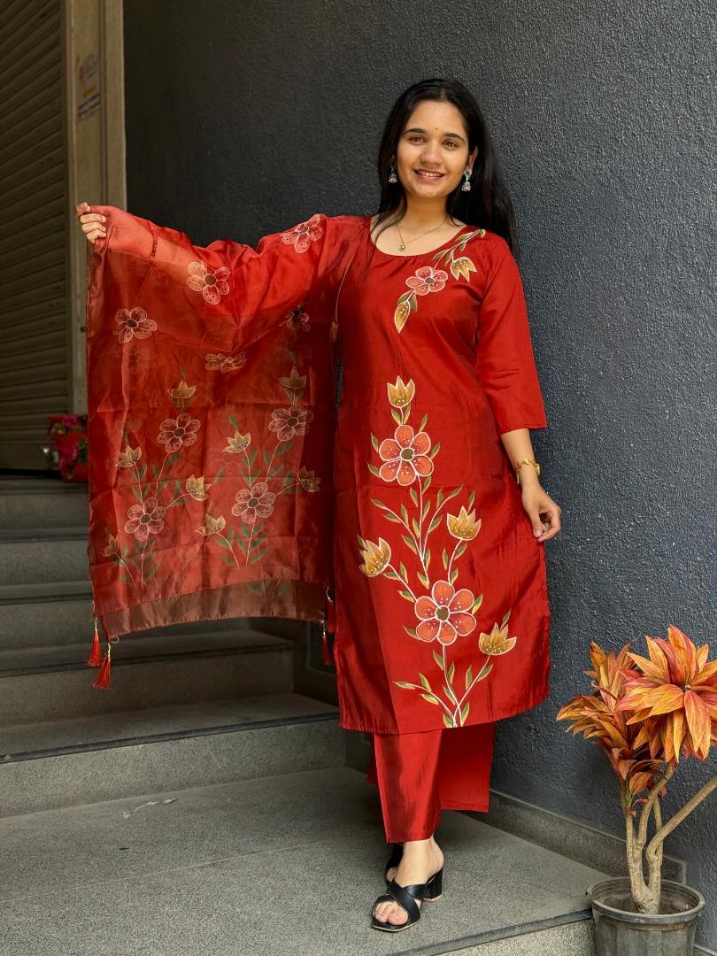 CRIMSON FLORAL LUXE SET