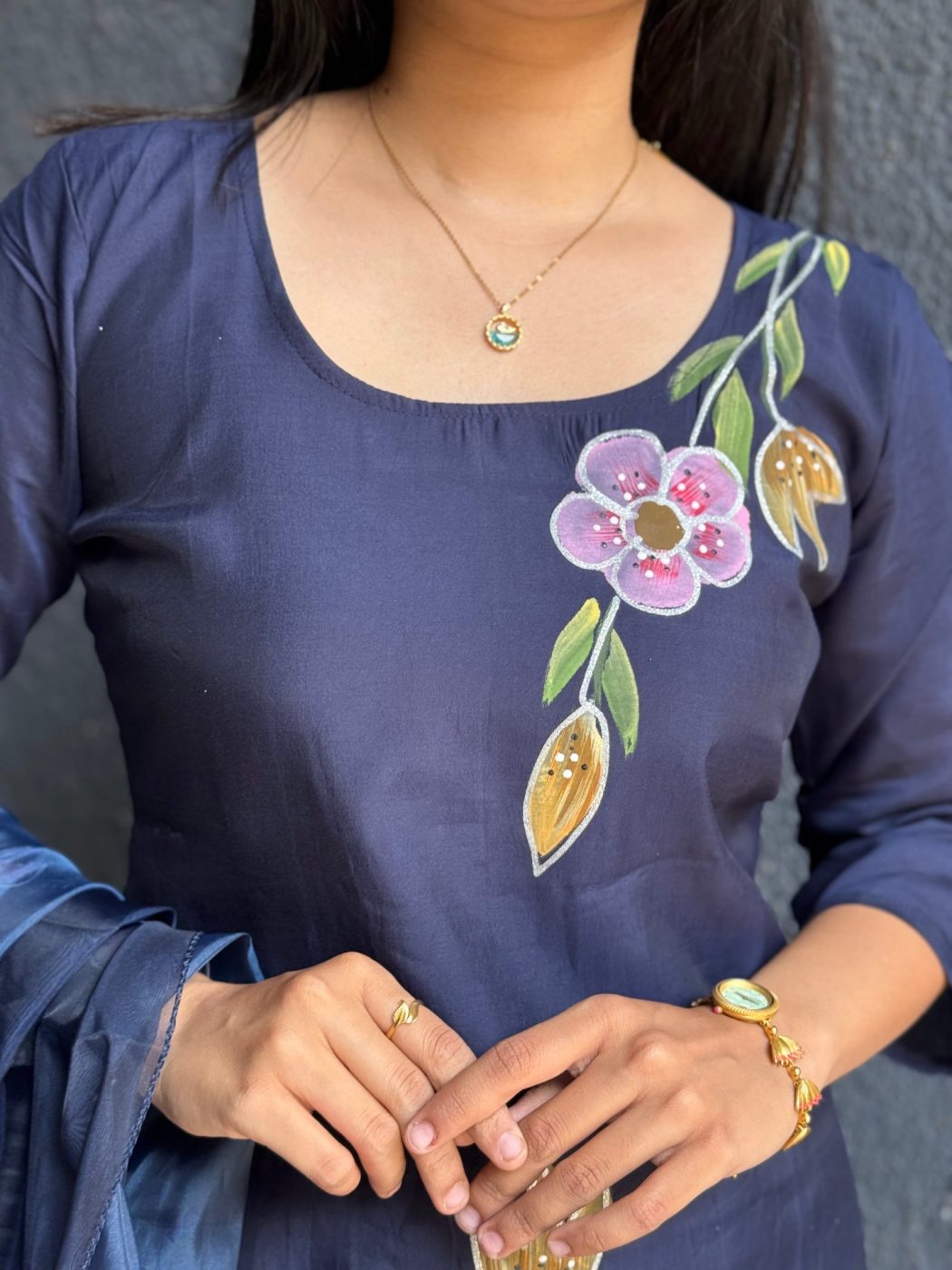 MIDNIGHT BLUE FLORAL LUXE SET