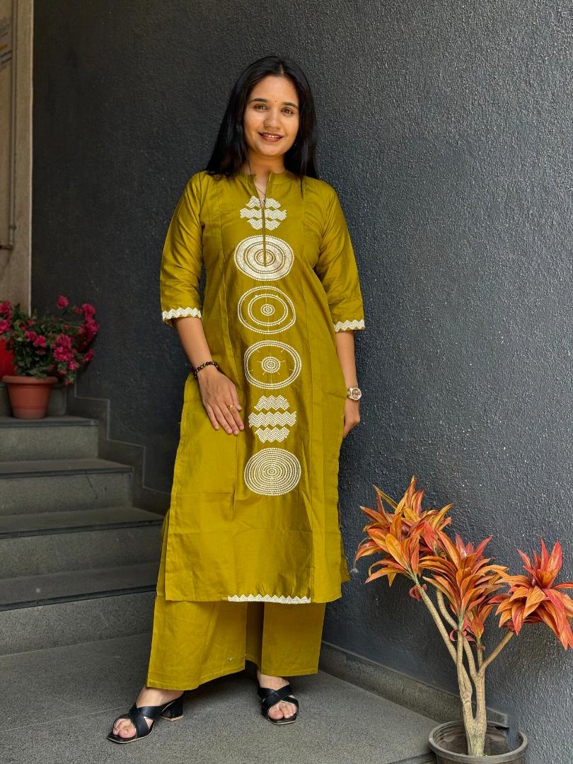 Mustard Heritage Cord Set
