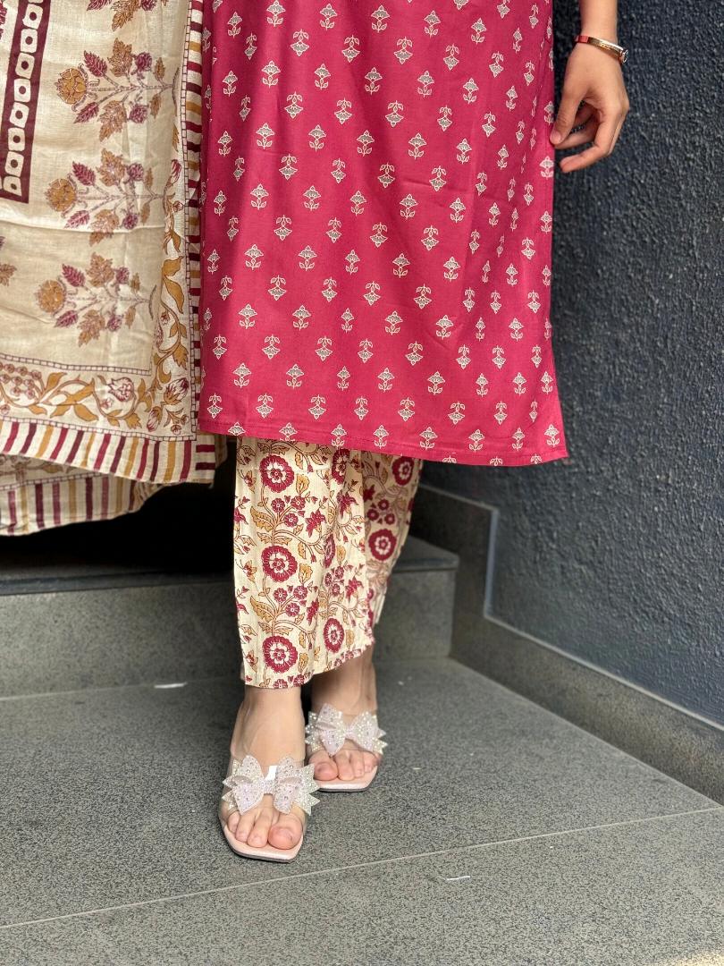 ROYAL MAROON ELEGANCE SET