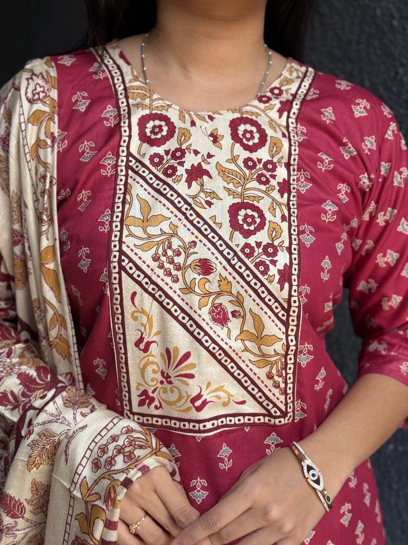 ROYAL MAROON ELEGANCE SET